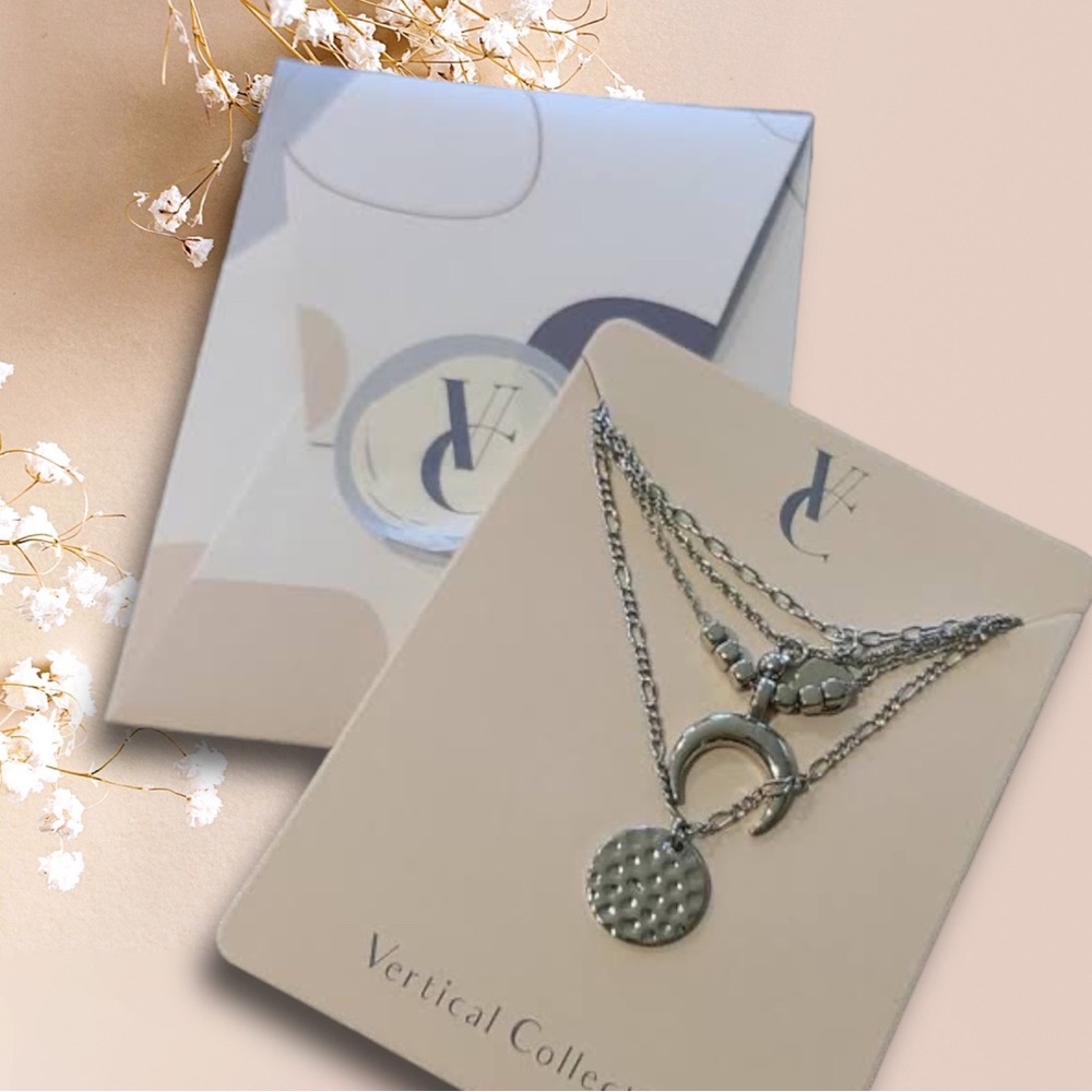Vertical Collective Layered Celestial Lariat Necklace